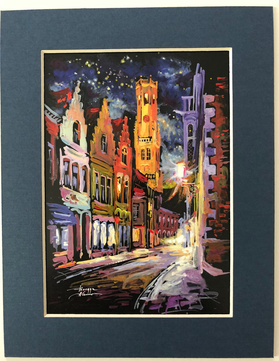 Bruges night. Belfort