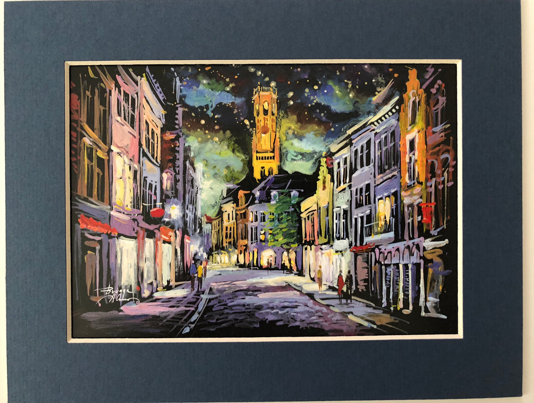 Shopping by night in Bruges