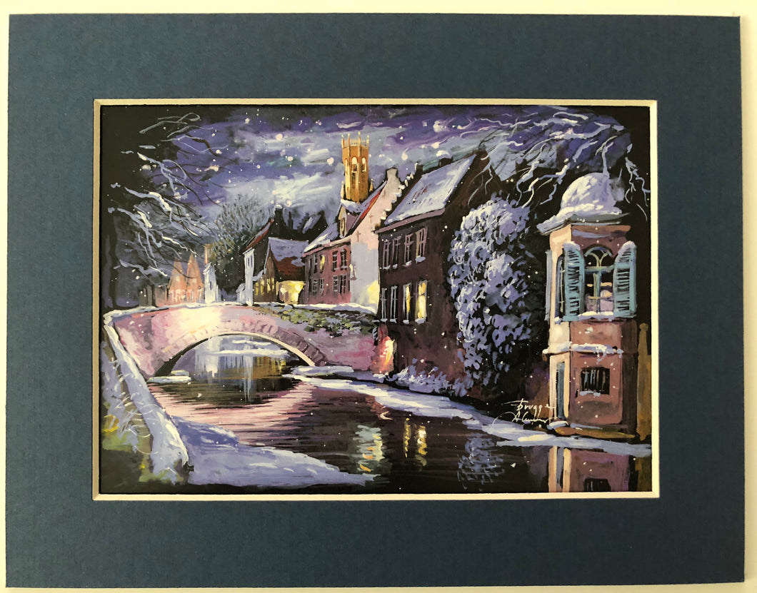 Winter scene in Bruges