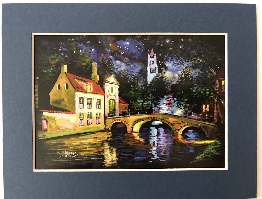Bruges night scene Minnevater