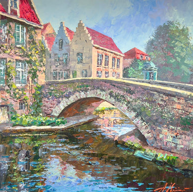 Over the bridge in Bruges