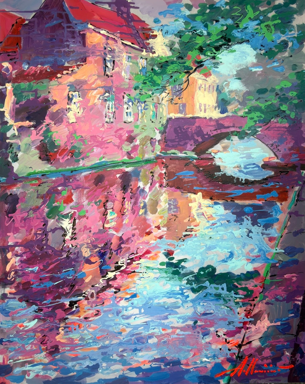 Modern reflections in Bruges