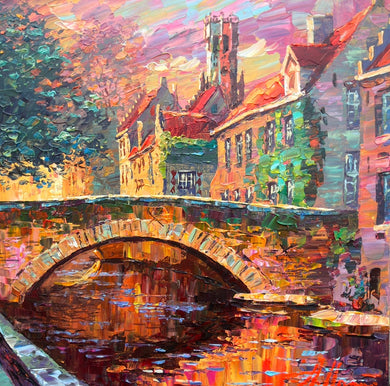 The oldest bridge in Bruges