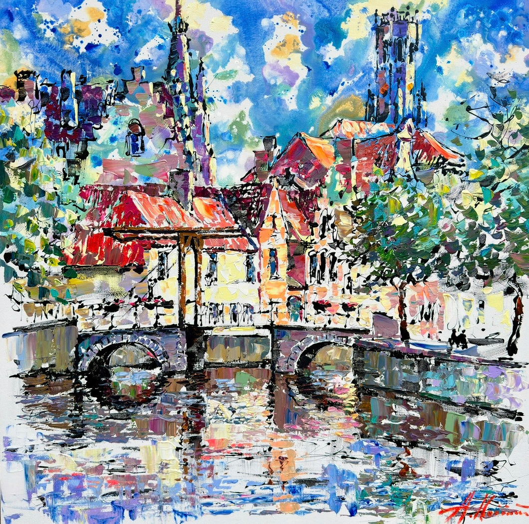 Modern Bruges - old drawbridge